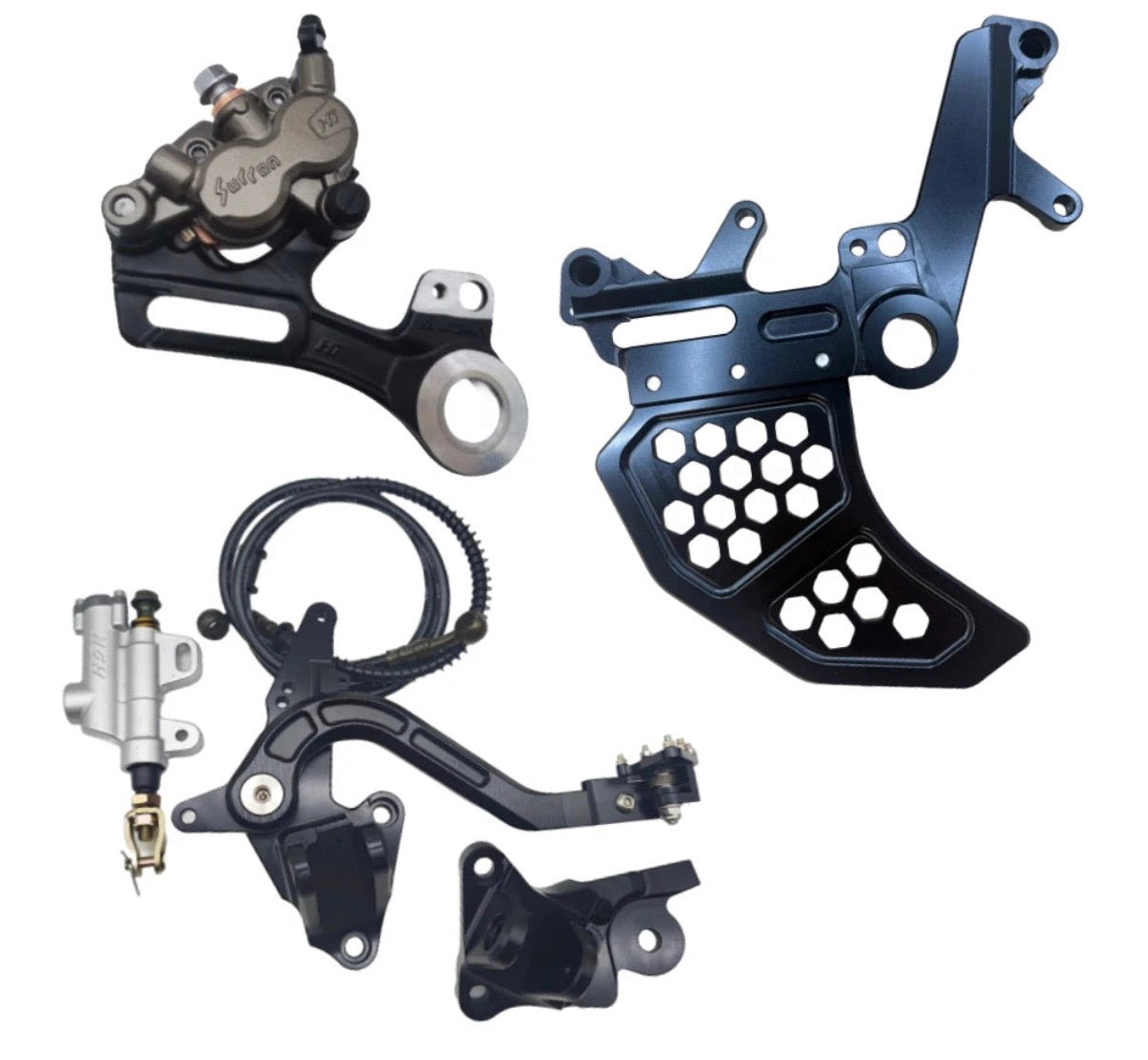 Full Chrome Surron Ultra Bee Foot Brake Kit