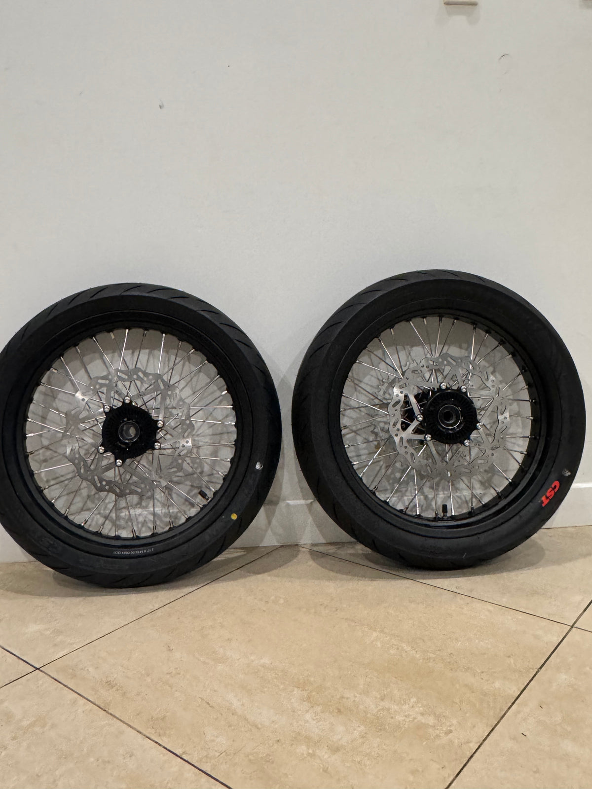 Surron Ultra Bee Supermotos Wheel Set (Ships Next Business Day)