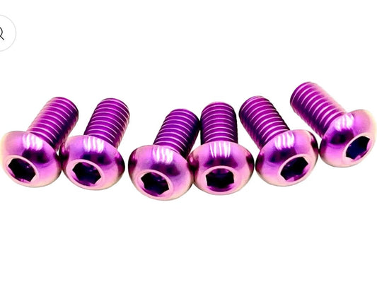 All Emoto Fork Guard Titanium bolts (set of 6) (Ships Next Business Day)